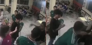 #VIDEO // Captan en video a alcalde municipal agrediendo a mesero en una taquería