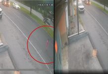 #VIDEO // Joven salva a bebé de ser atropellada en la Carretera Nacional de Nuevo León