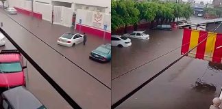 #VIDEO // Fuerte tormenta provoca inundaciones en varios puntos de Sahuayo