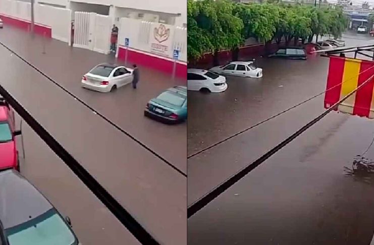 #VIDEO // Fuerte tormenta provoca inundaciones en varios puntos de Sahuayo