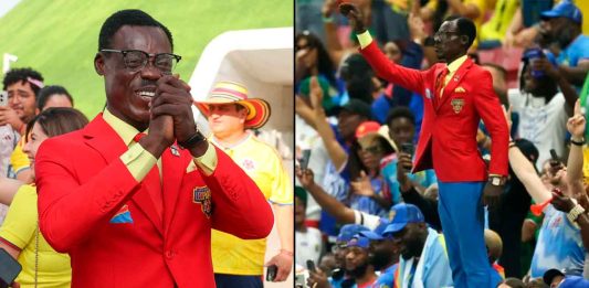 Lumumba Vea: El hincha congoleño que apoya a su selección como estatua