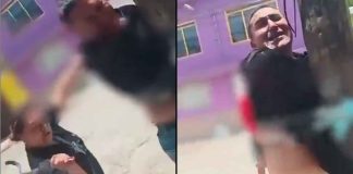 #VIDEO // Madre agarra a cinturonazos a su hijo por presunto robo de una bocina en Nezahualcóyotl