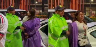 #VIDEO // Cae mujer con ocho celulares robados en festejos mundialistas del Zócalo