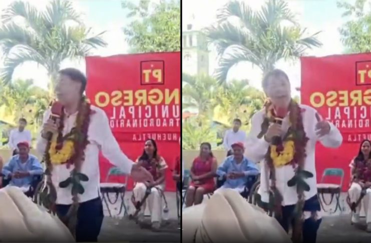 #VIDEO // “Andamos valiendo madres”: Noroña se molesta al notar que asistentes a su evento no hablan español