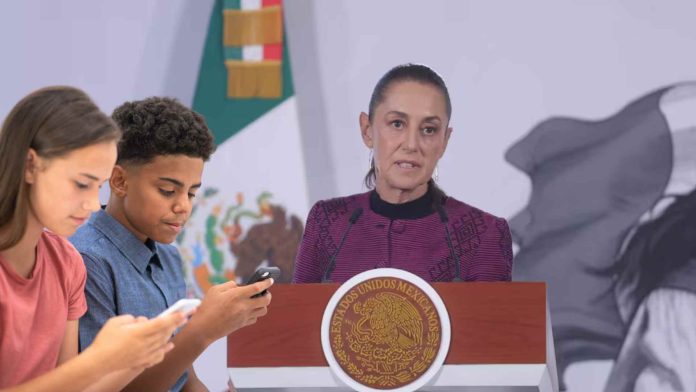 sheinbaum celulares niños