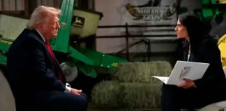 El presidente Donald Trump abandona entrevista tras preguntas sobre un fraude electoral