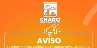 Anuncian suspensión temporal del servicio de agua potable en colonias de Charo por mantenimiento