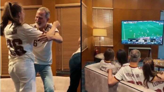 La Familia Real española festeja con un video el pase de su selección
