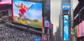 #VIDEO // Nueva York vibra con la pasión argentina; Times Square se llena de aficionados