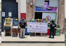 FGE asegura 10 máquinas tragamonedas y droga durante cateo en el Centro de Morelia