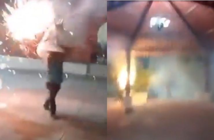 #VIDEO // Pirotecnia convierte una fiesta tradicional en escena de tragedia