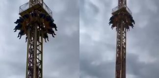 #VIDEO // Minutos de angustia en Chalco juego mecánico falla