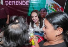 Cercana y en territorio, Gladyz Butanda defiende la transformación y la soberanía nacional