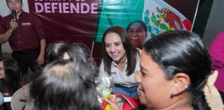 Cercana y en territorio, Gladyz Butanda defiende la transformación y la soberanía nacional
