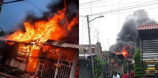 #VIDEO // Voraz incendio consume inmueble en la colonia San Juan Evangelista de Uruapan