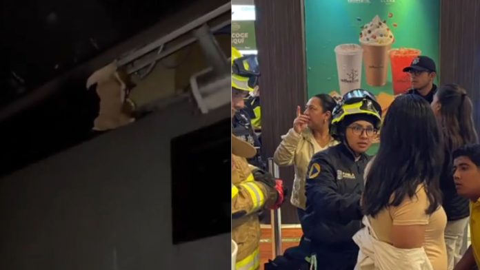 Techo colapsa en cine y deja lesionada a una mujer embarazada