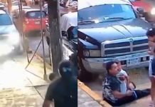 #VIDEO // Hombre salva a un niño de ser atropellado por un auto descontrolado en Veracruz