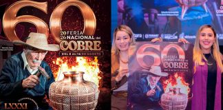 Dayana Pérez presenta cartel de la 60 Feria Nacional del Cobre y 81 Concurso de Cobre Martillado