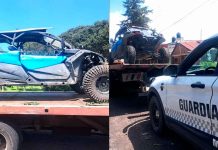 Detienen a hombre que remolcaba vehículo RZR con reporte de robo en la Morelia-Quiroga