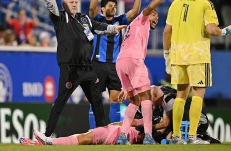 Germán Berterame es trasladado de urgencia tras brutal golpe en el CF Montréal vs Inter Miami