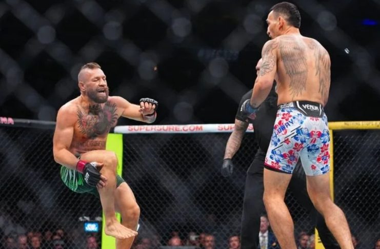 Conor McGregor se lesiona en el primer minuto y Max Holloway se lleva la victoria en UFC 329