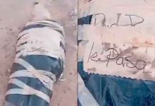 #VIDEO // Hallan cadáver embolsado y con mensaje en Tlajomulco; acusan que la policía tardó 10 horas en llegar