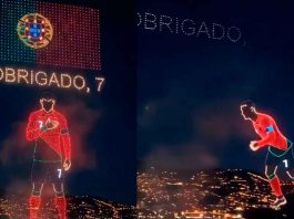 #VIDEO // Impresionante espectáculo de drones en Madeira despide a Cristiano Ronaldo tras su último Mundial