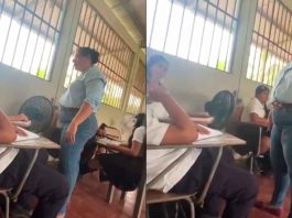 #VIDEO // Maestra cachetea a alumna, quita celular para no ser grabada y termina arrestada