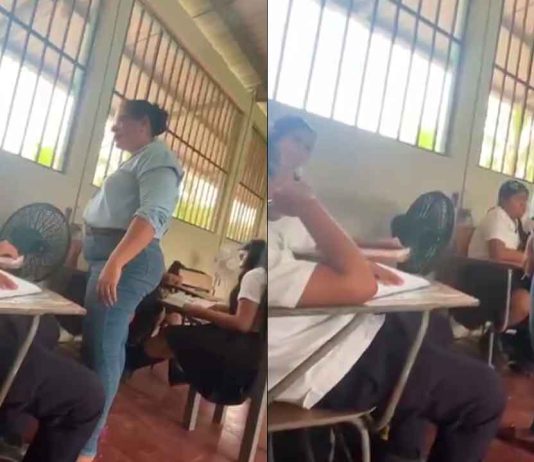 #VIDEO // Maestra cachetea a alumna, quita celular para no ser grabada y termina arrestada