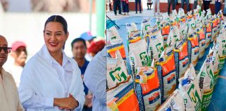 Moni Valdez fortalece al campo zacapense con la entrega de más de 500 bultos de semilla