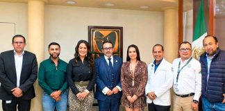 Moni Valdez revisa avances de la nueva Unidad de Medicina Familiar Plus del IMSS