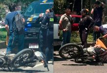 Motociclista choca contra camioneta en la avenida Madero Poniente de Morelia