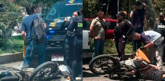 Motociclista choca contra camioneta en la avenida Madero Poniente de Morelia