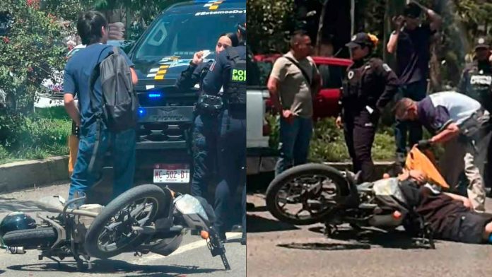 Motociclista-choca-contra-camioneta