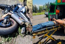Motociclista herido al accidentarse en el Libramiento de Zamora