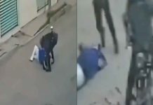 #VIDEO // Captan violento asalto en Puebla: Sujetos en moto derriban y golpean a una mujer
