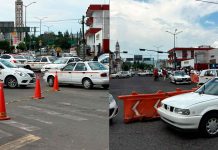 Taxistas bloquean San Francisco y Lázaro Cárdenas por presunto incumplimiento de acuerdos
