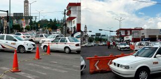 Taxistas bloquean San Francisco y Lázaro Cárdenas por presunto incumplimiento de acuerdos