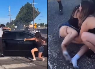 #VIDEO // Auto embiste a 2 espectadores durante arrancones clandestinos en Los Ángeles