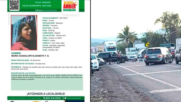 bloqueo-carretera-reyes-periban-desaparicion-menor