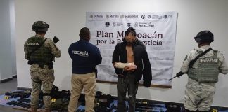 Cateo en Ciudad Hidalgo deja un detenido y asegura arsenal, vehículos y droga