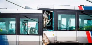 #VIDEO // Fuerte choque de 2 tranvías en Róterdam deja a 15 personas lesionadas