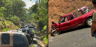 Choque entre combi y camioneta deja varios lesionados en la carretera Los Reyes-Pamatácuaro