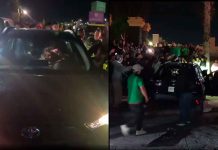 #VIDEO // Conductor ebrio arrolla a aficionados tras triunfo de México en Hidalgo