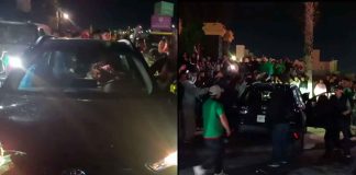 #VIDEO // Conductor ebrio arrolla a aficionados tras triunfo de México en Hidalgo