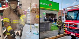 Reporte de incendio en Bodega Aurrera Indeco moviliza a los Bomberos, en Morelia