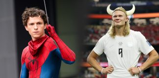 Erling Haaland confiesa que ignoró a Tom Holland por no saber quién era