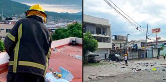 #VIDEO // Estalla tanque estacionario de Gas L. P, en edificio de Uruapan; hay tres heridos y daños en varios inmuebles