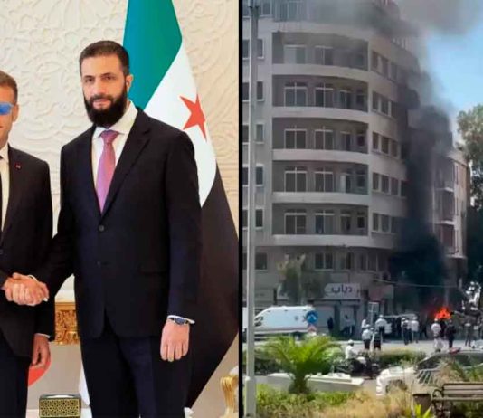 Explosiones en Damasco cerca del hotel que aloja a Macron
