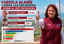 Fabiola Alanís encabeza encuestas rumbo a la Coordinación de MORENA en Michoacán